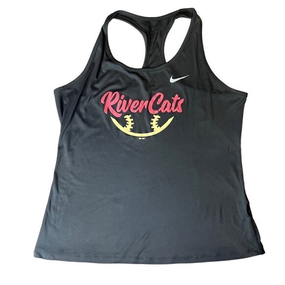 Sacramento River Cats Nike racer back tank top black size XL - Picture 1 of 12